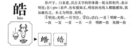 皓字五行|皓字的五行属性